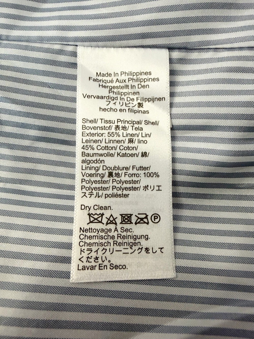 J.Crew Parke Gingham Blazer Linen Cotton size 18 - Picture 6 of 9